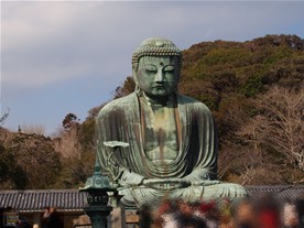 とにかく鎌倉に来たらこの大仏は必見！国宝！鎌倉ではどのお寺でも仏像は殆ど撮影禁止なのに鎌倉大仏は写真が撮れる。屋外にあるから？（大仏胎内は撮影禁止）